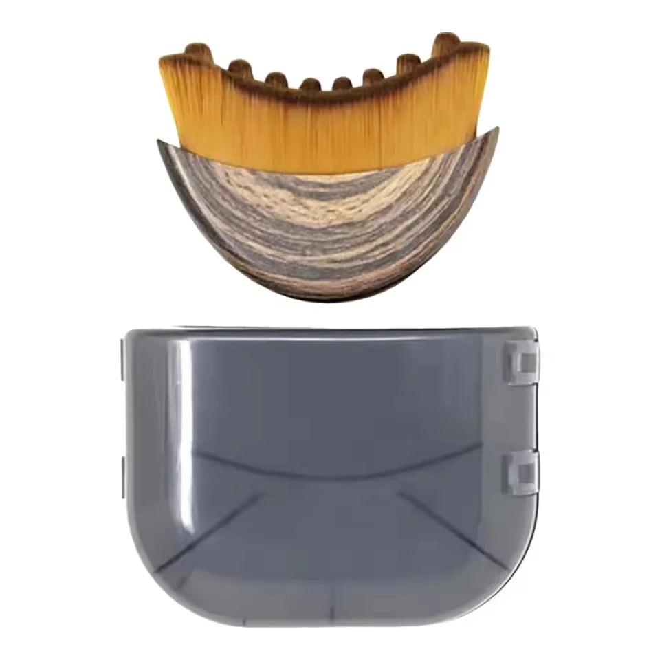 Natural Wood Lymphatic Face Brush For Gentle Facial Drainage Care
