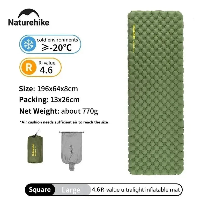 Naturehike Insulated Inflatable Sleeping Pad For Camping