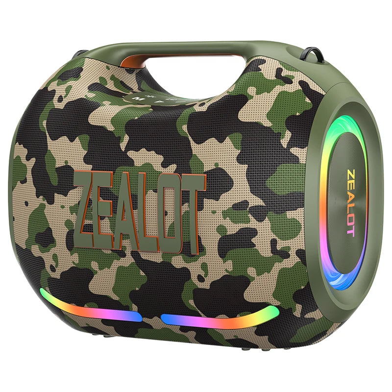 Zealot 120W Portable Bluetooth Speaker TWS Subwoofer Waterproof HiFi