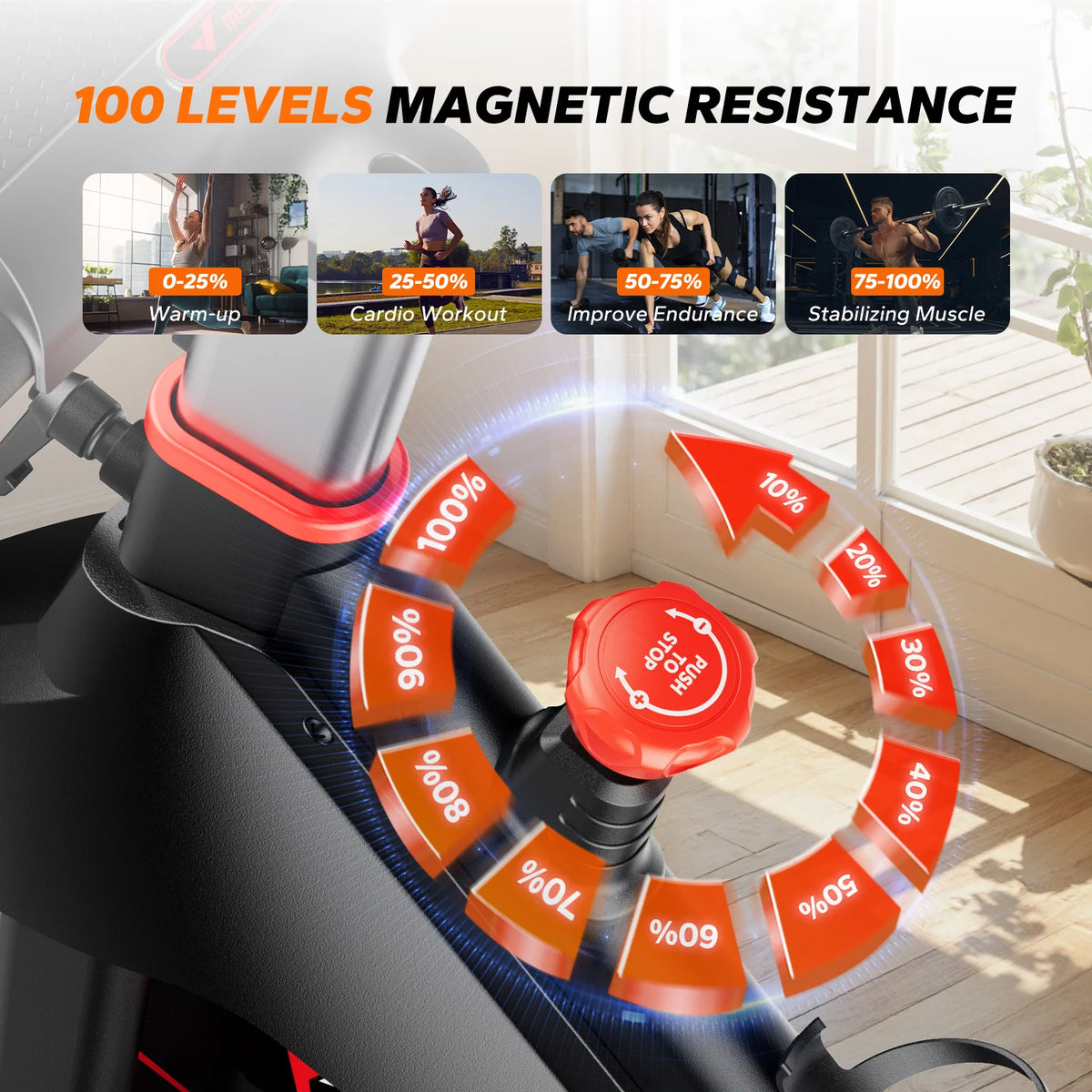 Merach S38 Indoor Cycling Magnetic Resistance Exercise Bike Bluetooth App