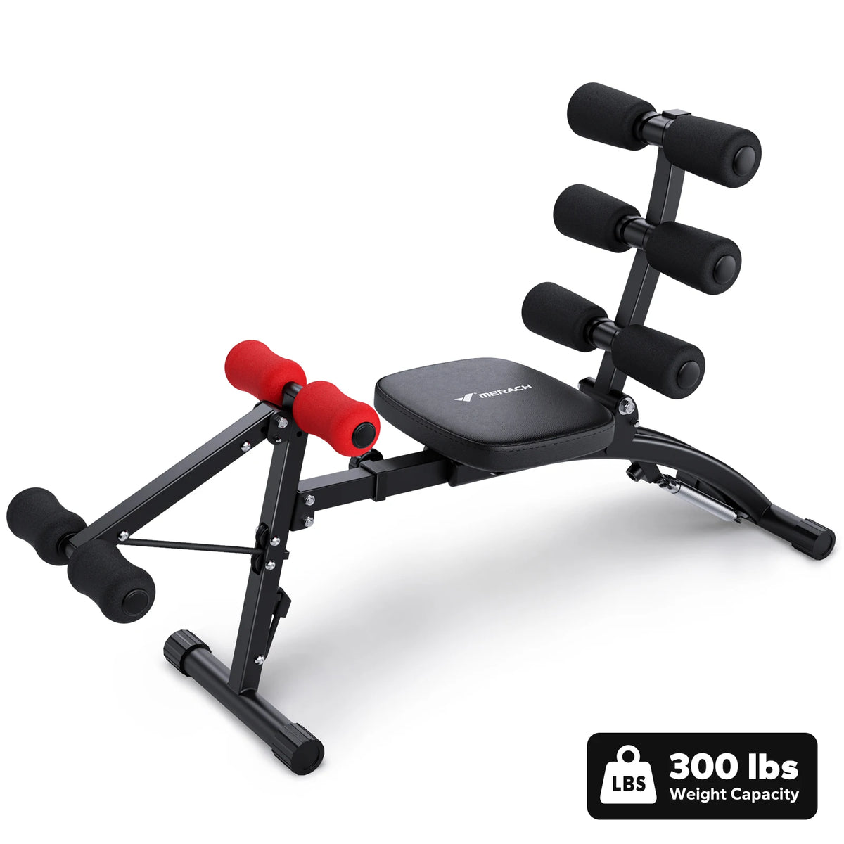 Merach Adjustable Ab Machine Workout Bench for Home Gym