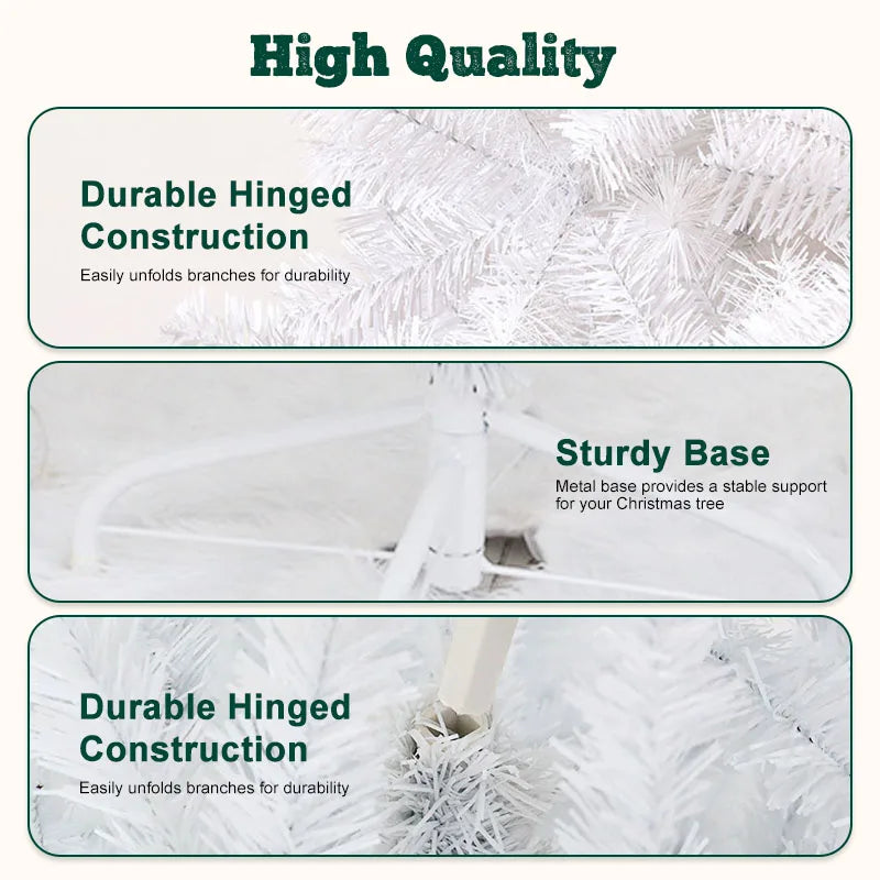 Artificial Christmas Tree With Sturdy Metal Stand For Interior Decoration