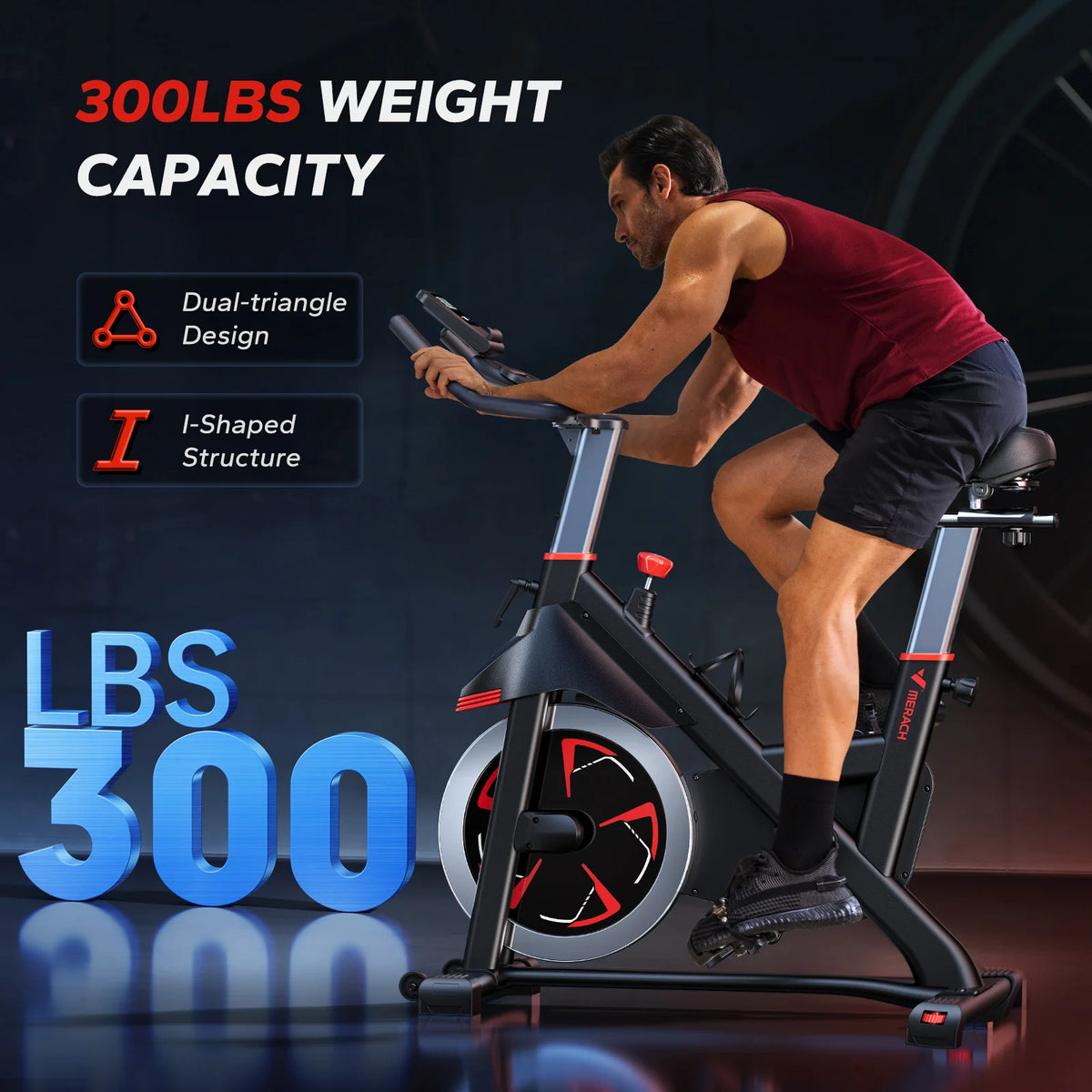 Merach S38 Indoor Cycling Magnetic Resistance Exercise Bike Bluetooth App