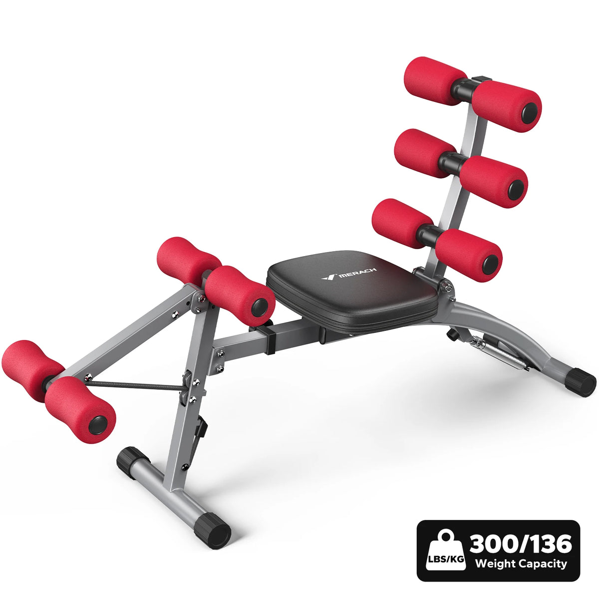 Merach Adjustable Ab Machine Workout Bench for Home Gym