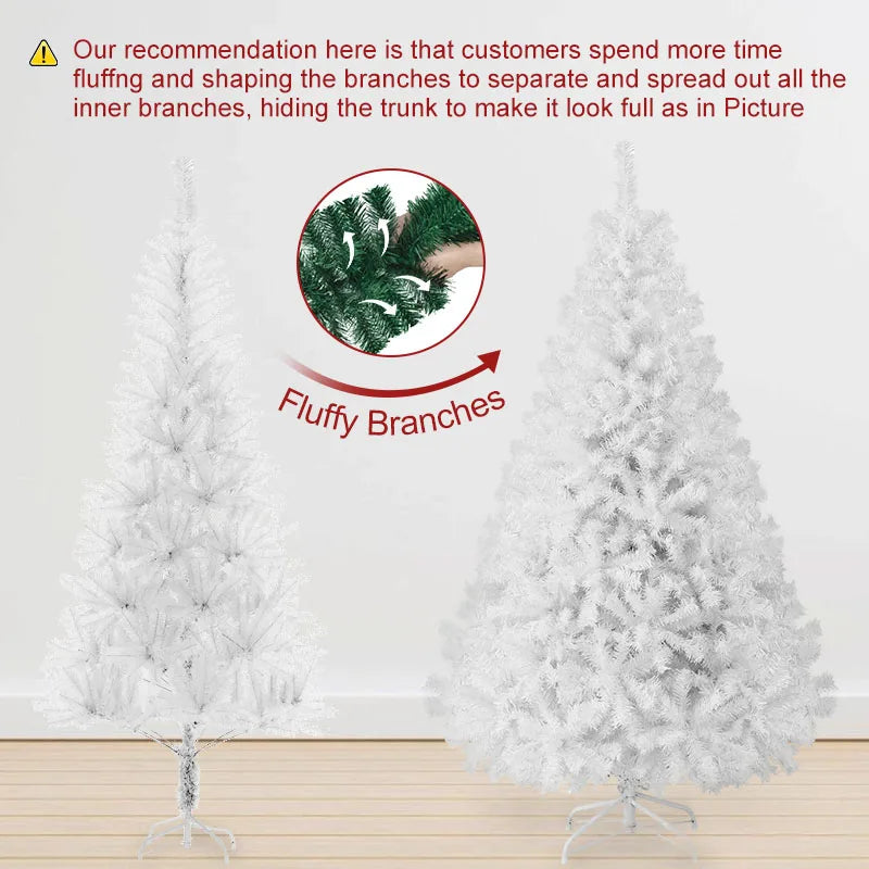 Artificial Christmas Tree With Sturdy Metal Stand For Interior Decoration
