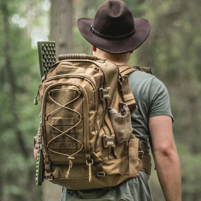 LQARMY Outdoor Tactical Backpack For Hiking Camping And Travel