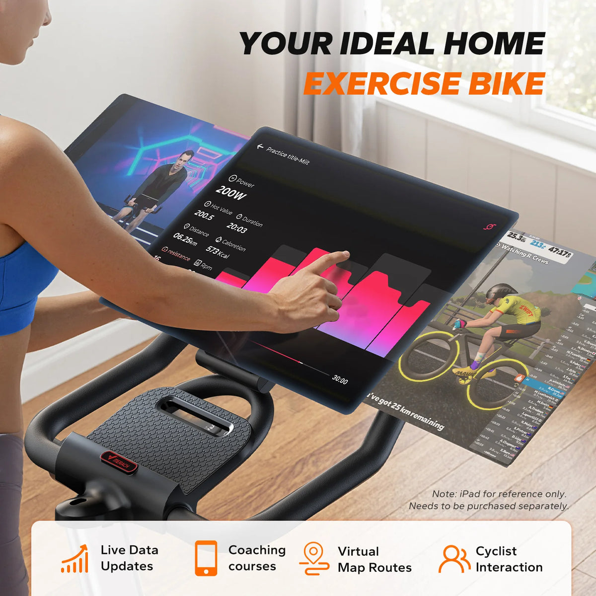 Merach S38 Indoor Cycling Magnetic Resistance Exercise Bike Bluetooth App