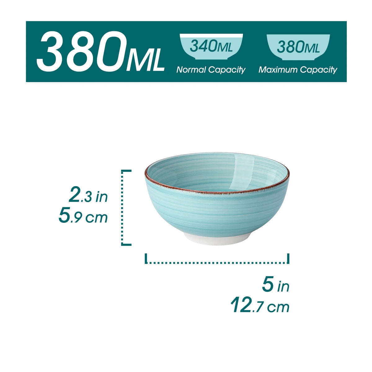 Malacasa Vintage Handpainted Porcelain Serving Bowl Set