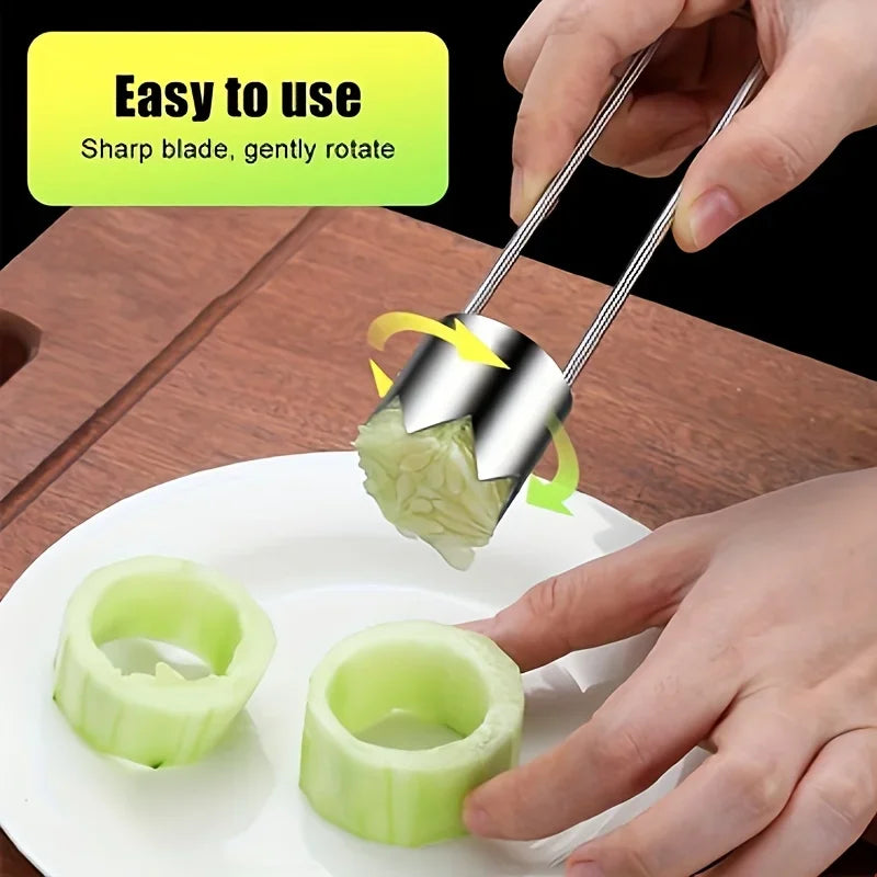 Premium Stainless Steel Kitchen Fruit Vegetable Corer