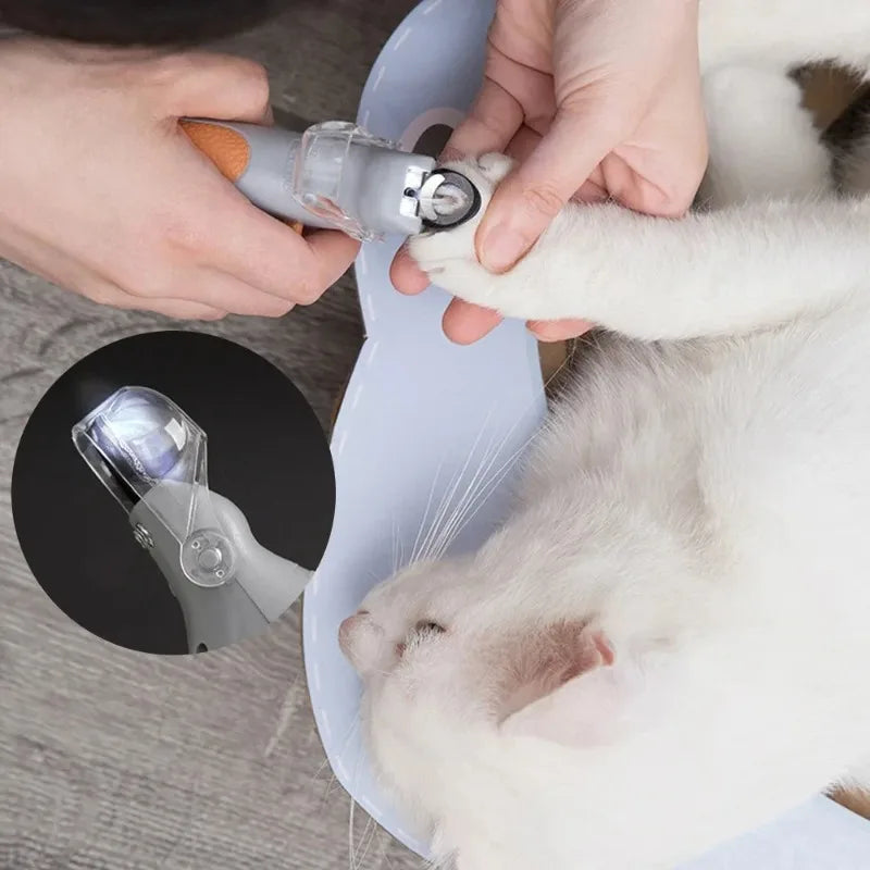 Portable LED Pet Nail Clippers For Dog And Cat Grooming