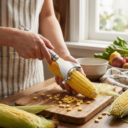 Stainless Steel Corn Peeler Y Shaped Kernel Remover Kitchen