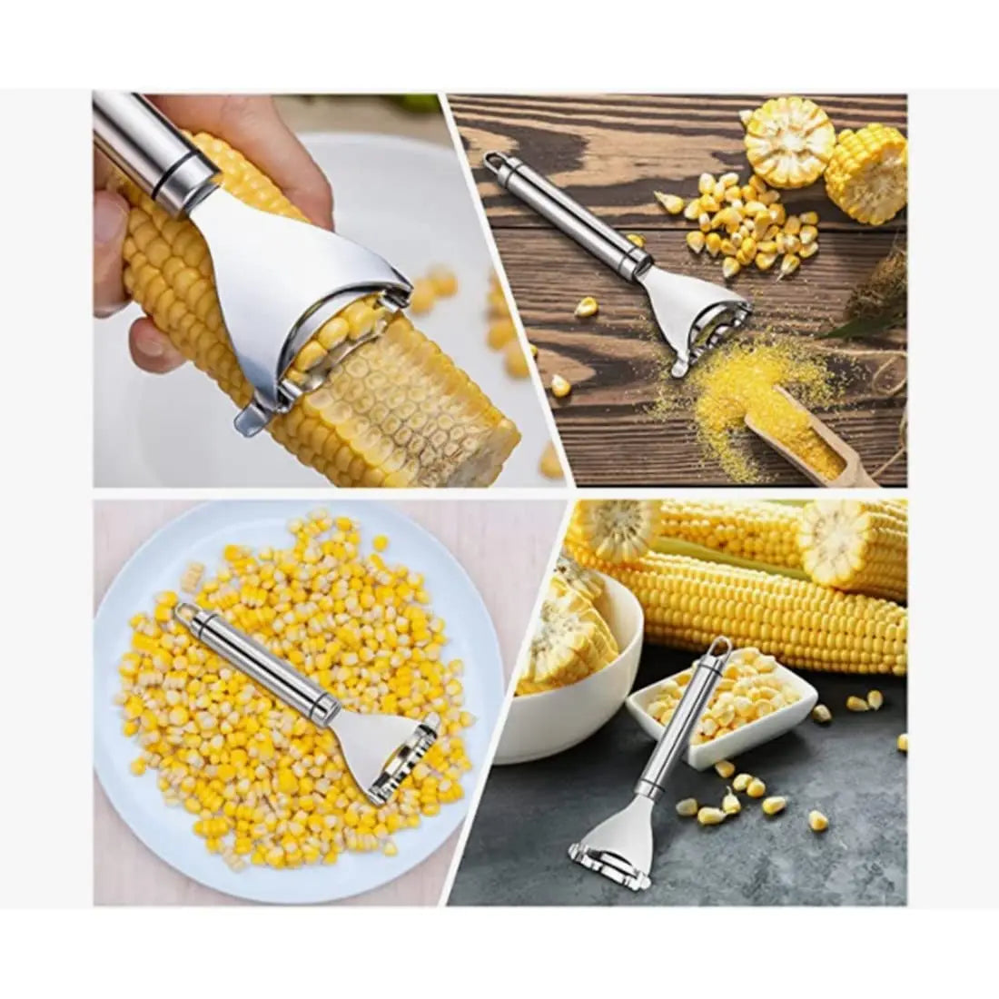 Stainless Steel Corn Peeler Y Shaped Kernel Remover Kitchen