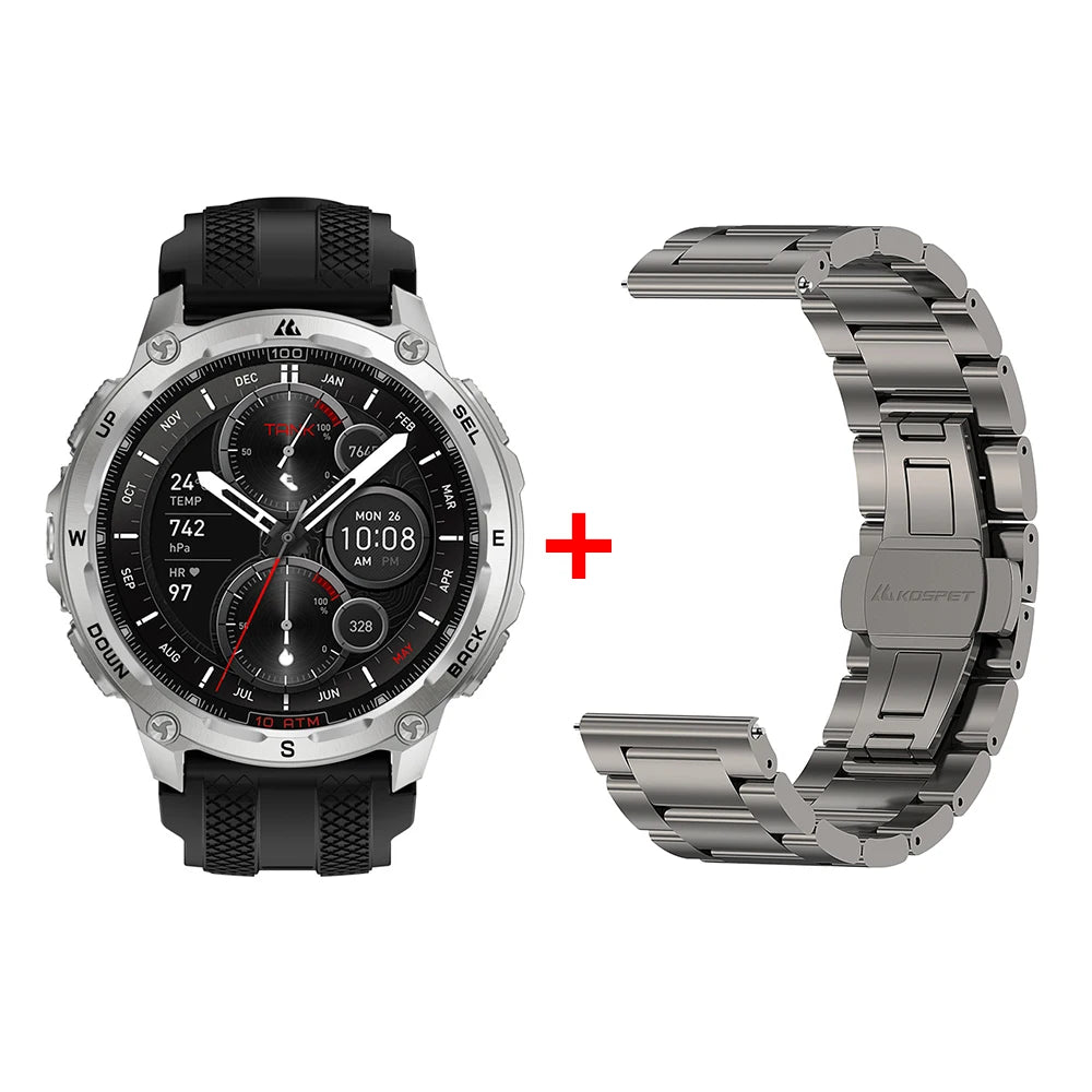 Kospet Tank T4 Smartwatch Featuring GPS And Heart Rate Monitoring