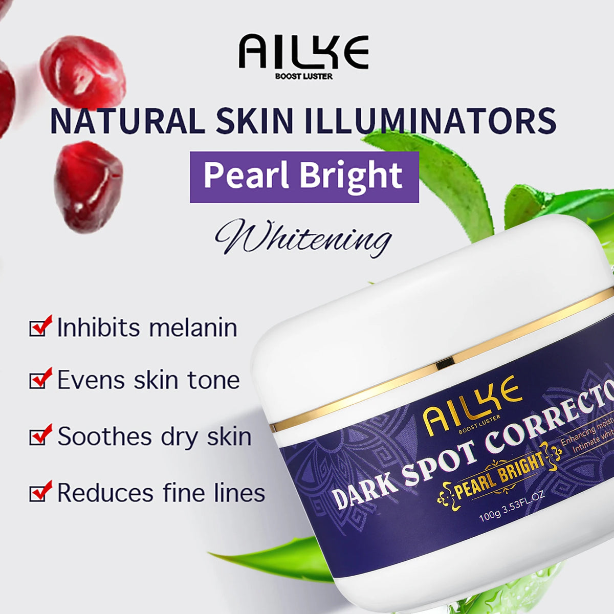 Ailke Double Glutathione Dark Spot Corrector Brightening Face Cream