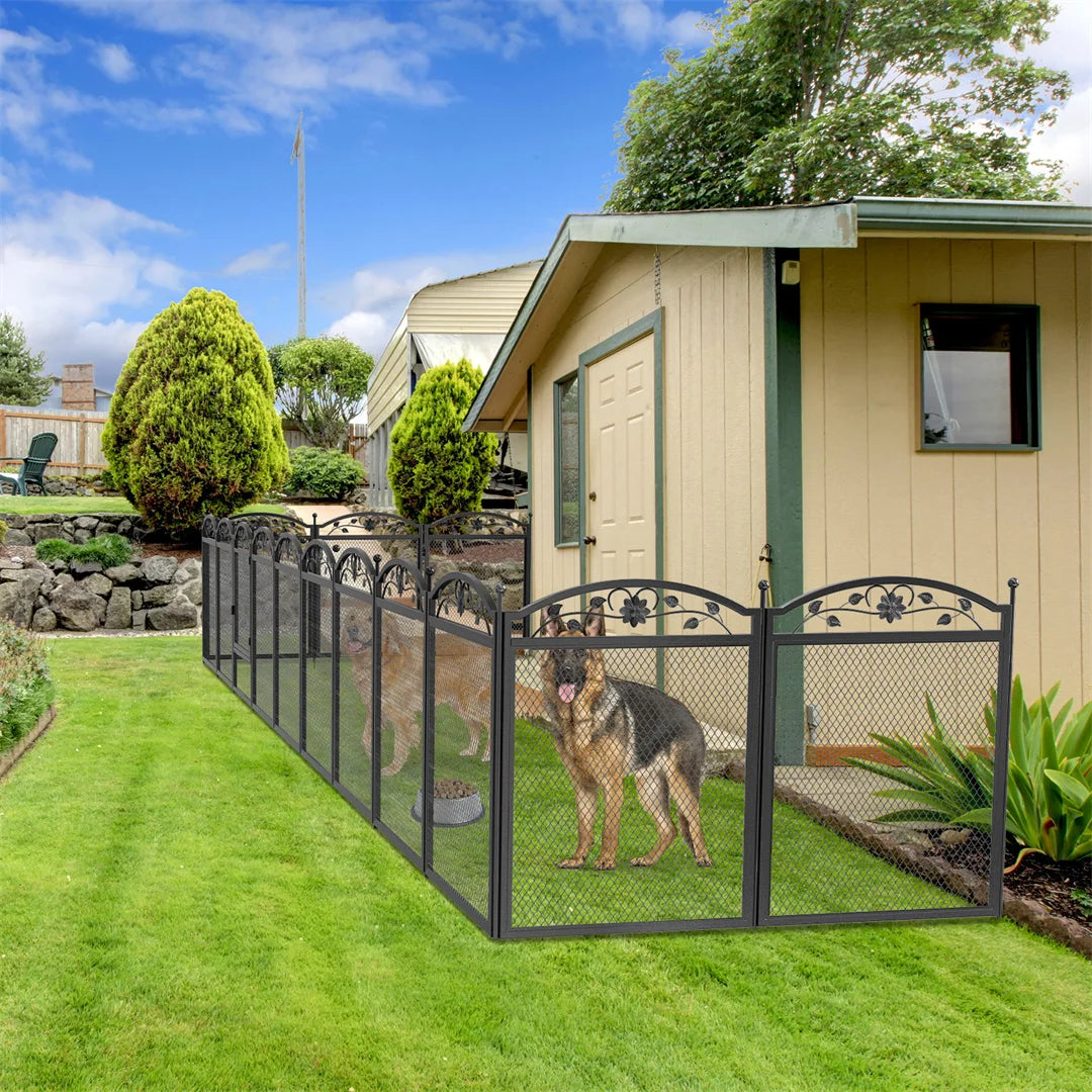 Bingopaw Heavy Duty Metal Dog Playpen With Waterproof Pad