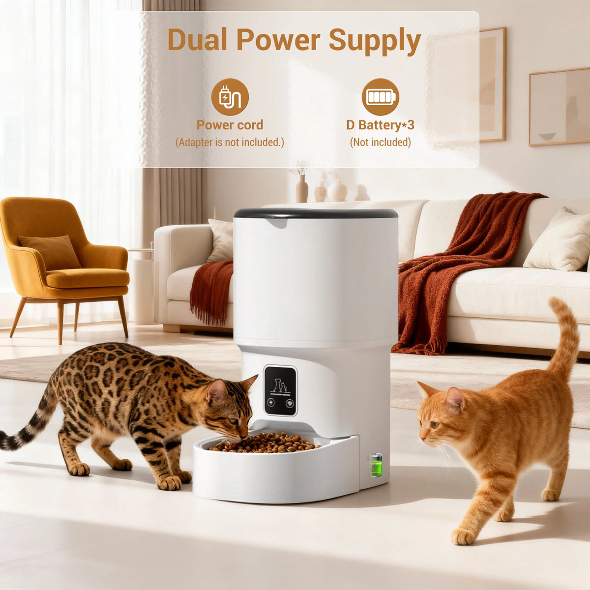 HiMiss Automatic Pet Feeder For Dogs And Cats With Timer