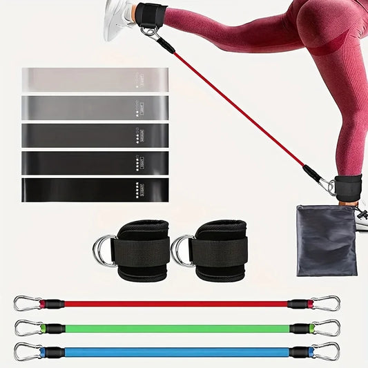 Adjustable Resistance Bands Kit For Home Leg And Hip Toning