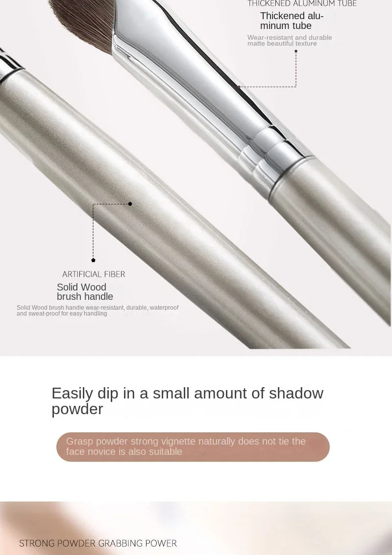 Yiyueqianli Angled Nose Contour Brush Horse Hair Makeup Brush
