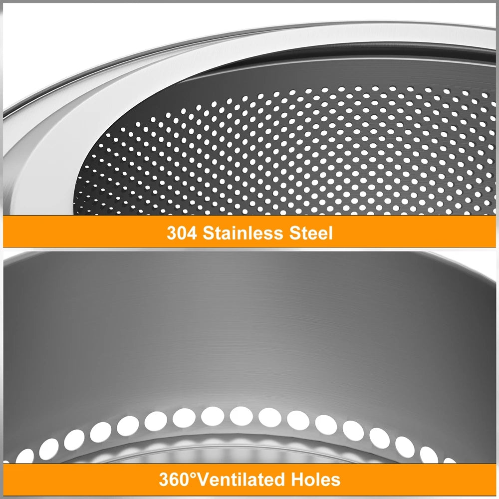 Unho Portable Smokeless Stainless Steel Outdoor Fire Pit