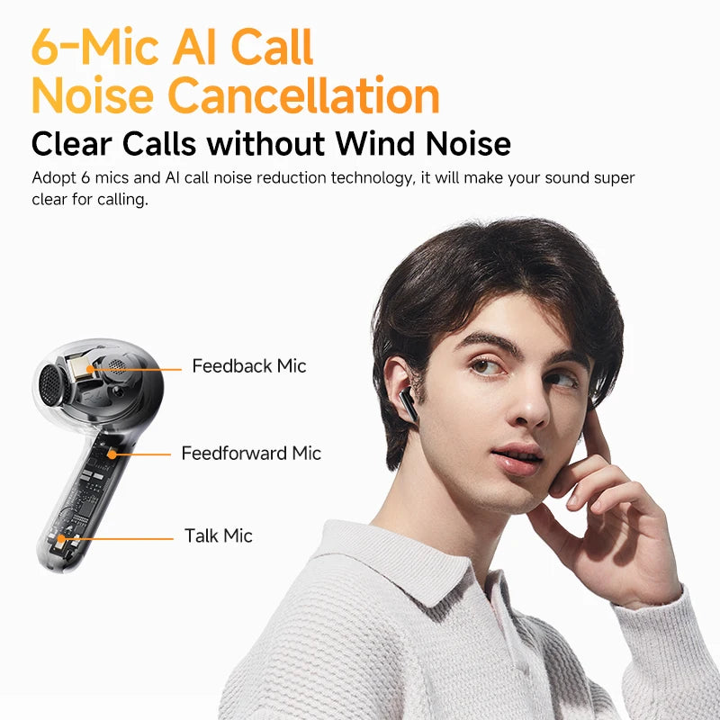 QCY AilyBuds Pro Plus Wireless Earbuds Adaptive ANC Bluetooth 5.3