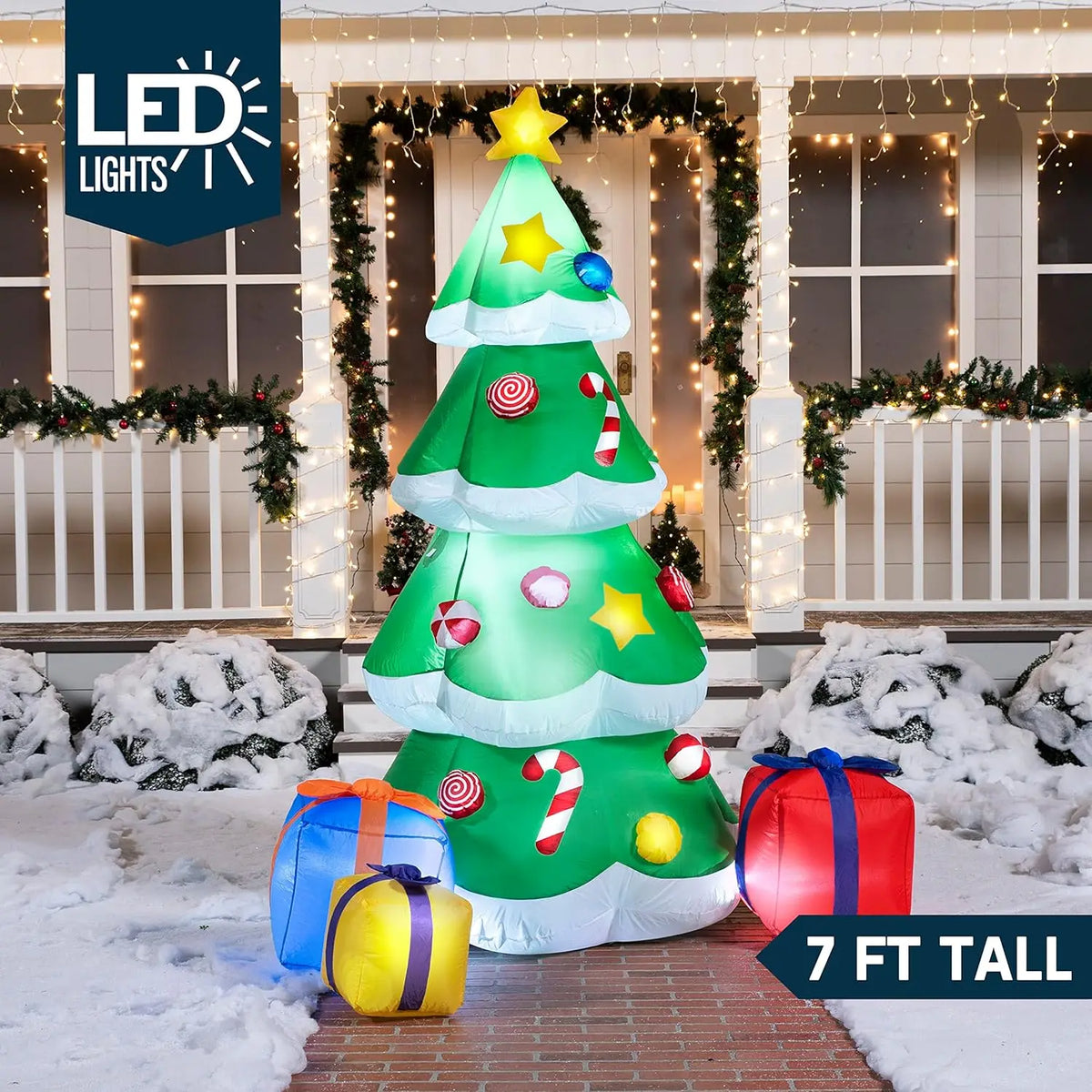 Joyfy Christmas Inflatable Nativity Scene With Built In LED Decor