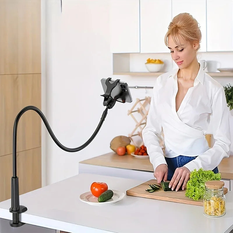 Stainless Steel Flexible Gooseneck Phone Clamp Stand Bracket