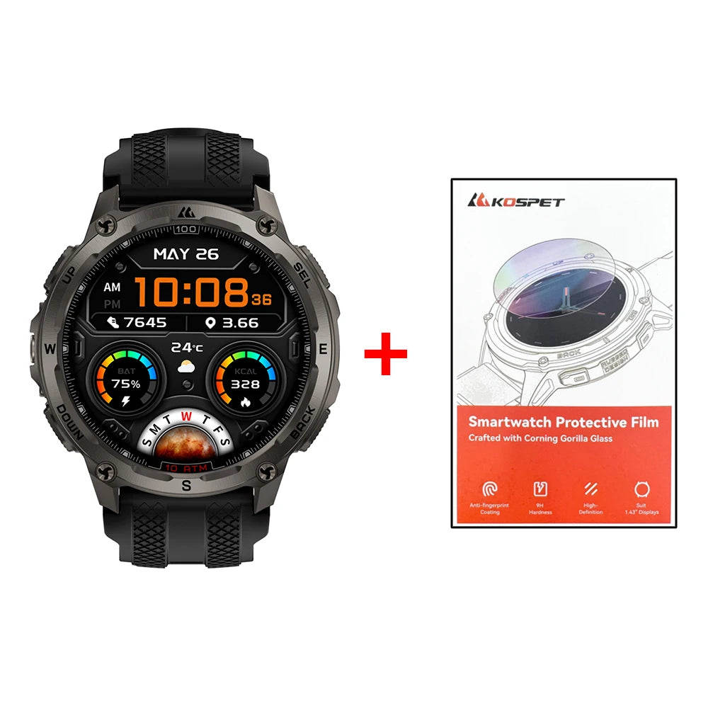 Kospet Tank T4 Smartwatch Featuring GPS And Heart Rate Monitoring