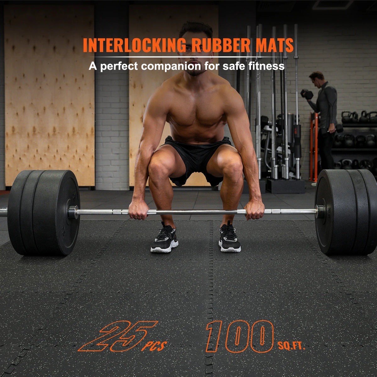 SucceBuy Waterproof Interlocking Workout Floor Mats