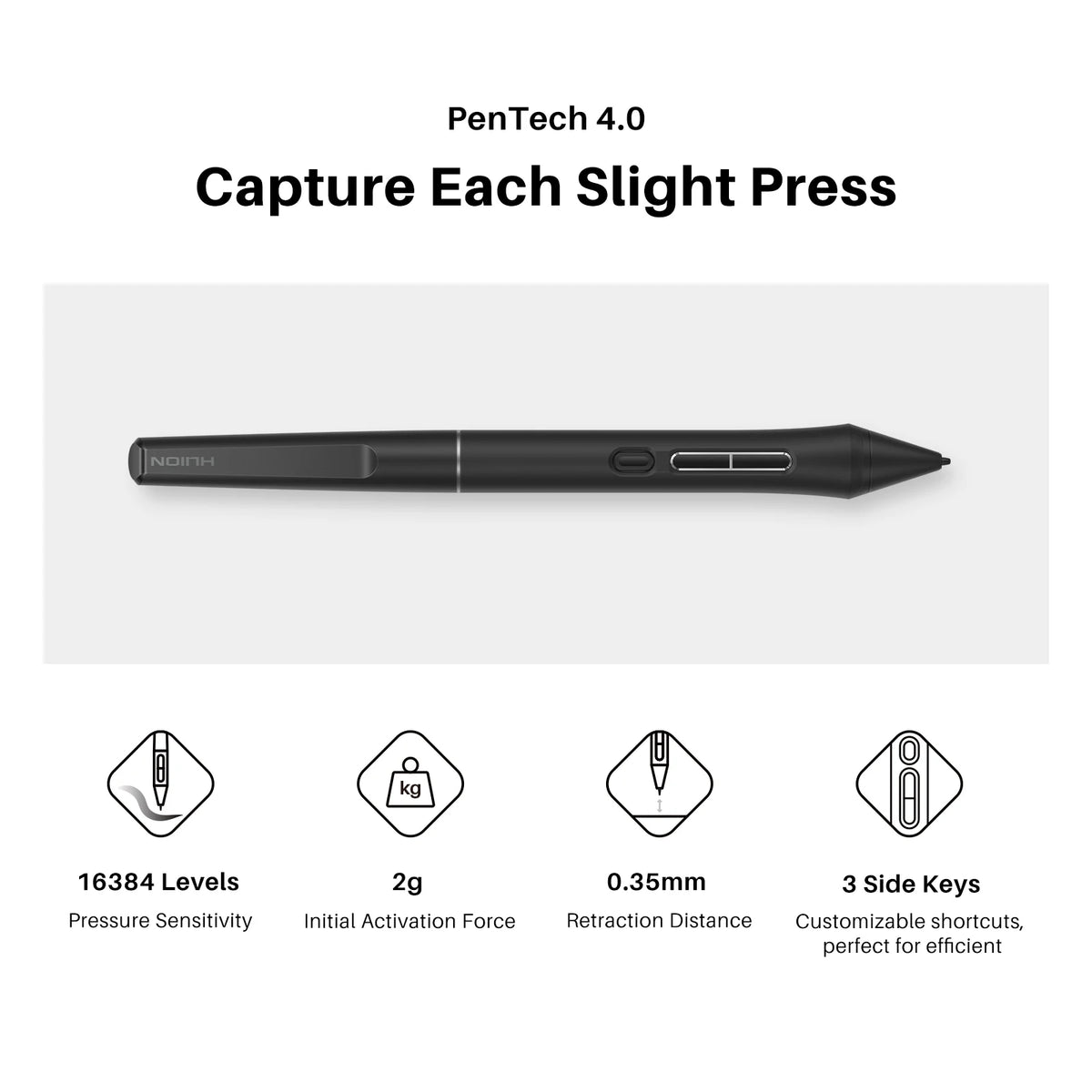 HUION Full Laminated Drawing Tablet With Screen For Digital Creators