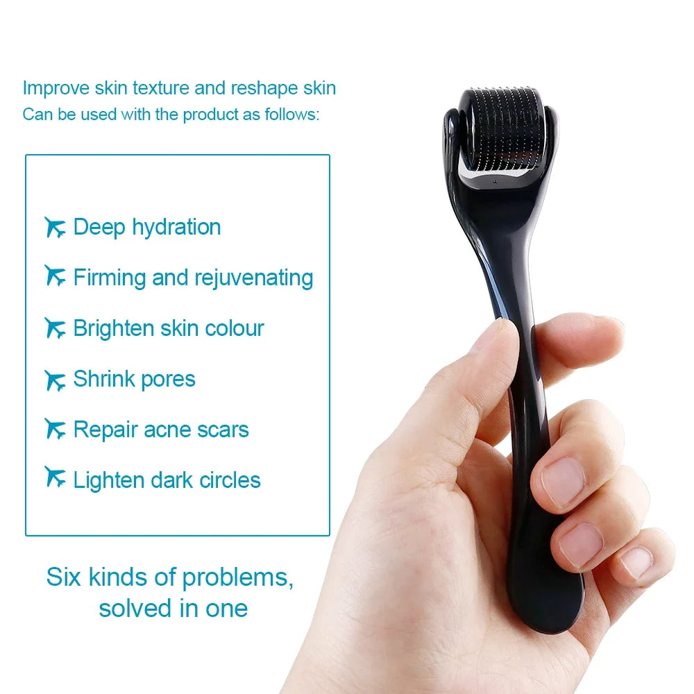 Premium Stainless Steel Dermaroller For Facial Hair Growth