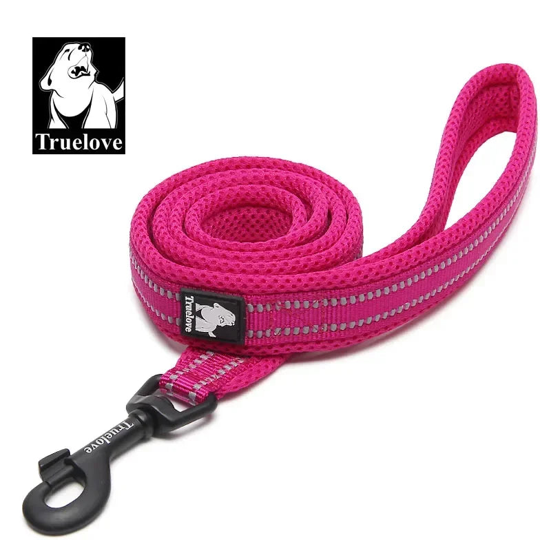 Truelove Reflective Padded Nylon Mesh Pet Leash For Dogs