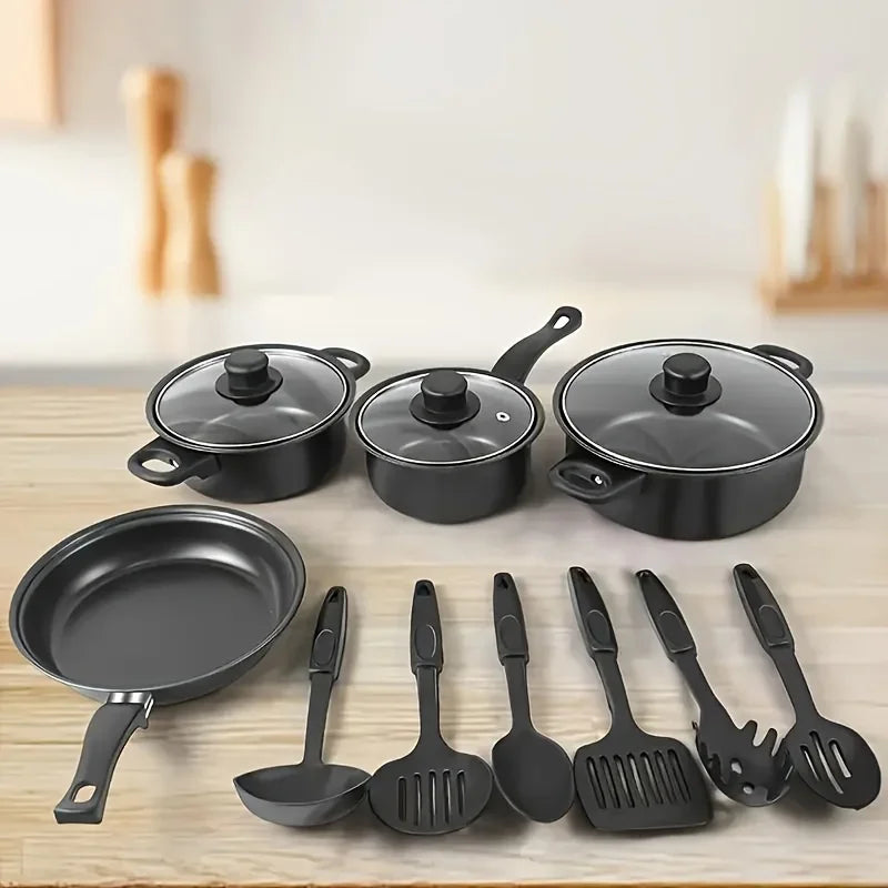 Aehome 13 Piece Stainless Steel Nonstick Cookware Set For Induction