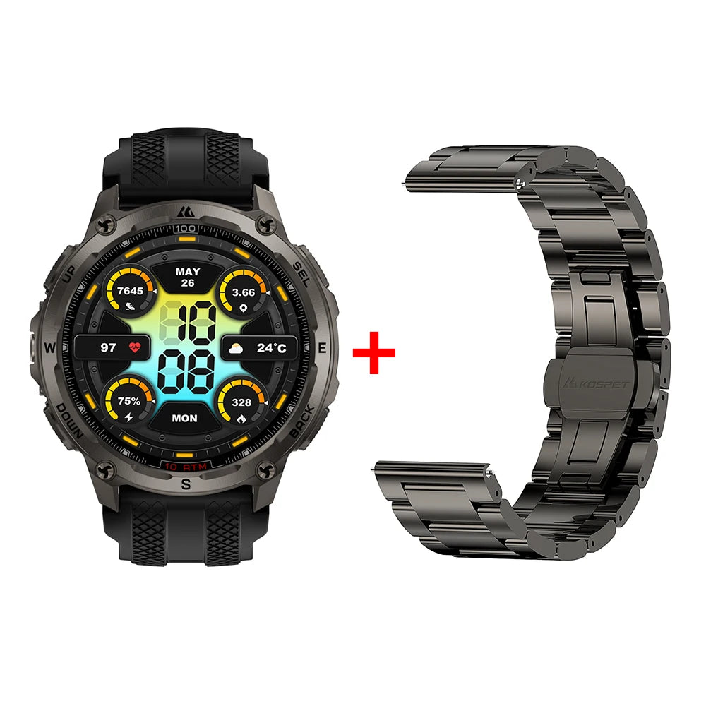Kospet Tank T4 Smartwatch Featuring GPS And Heart Rate Monitoring