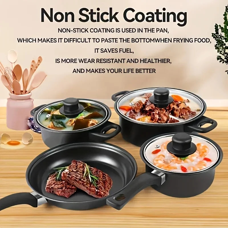 Aehome 13 Piece Stainless Steel Nonstick Cookware Set For Induction