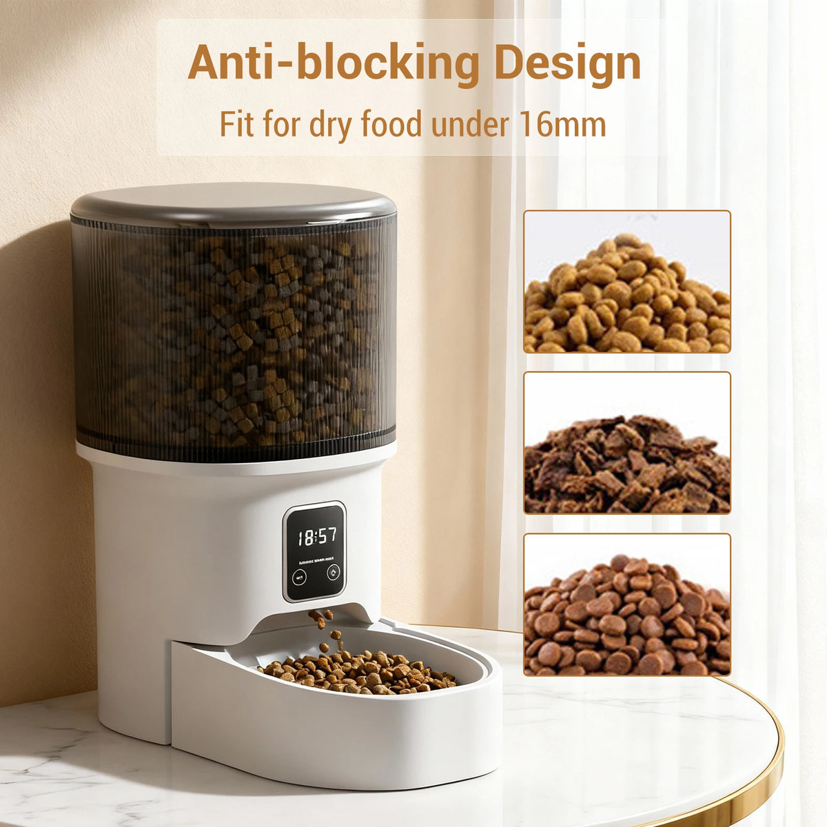 HiMiss Automatic Pet Feeder For Dogs And Cats With Timer