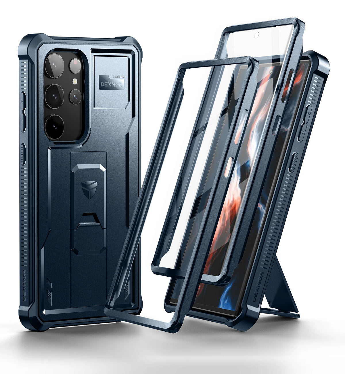 Dexnor Heavy Duty Case Samsung Galaxy S23 Ultra With Kickstand Protection
