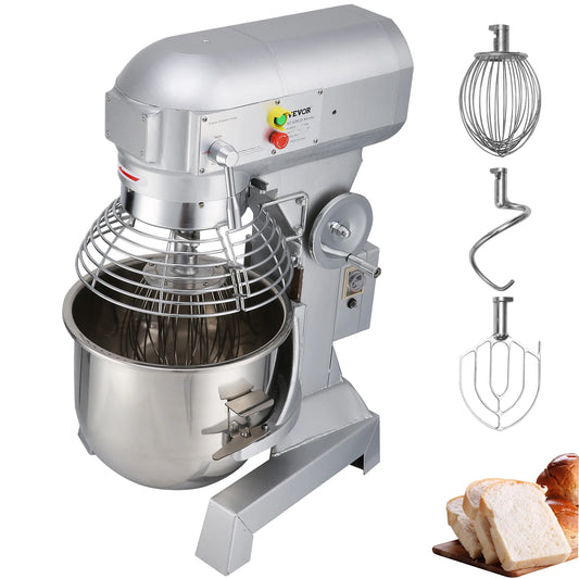 SucceBuy Commercial Food Mixer Features 3 Speeds And Stainless Build
