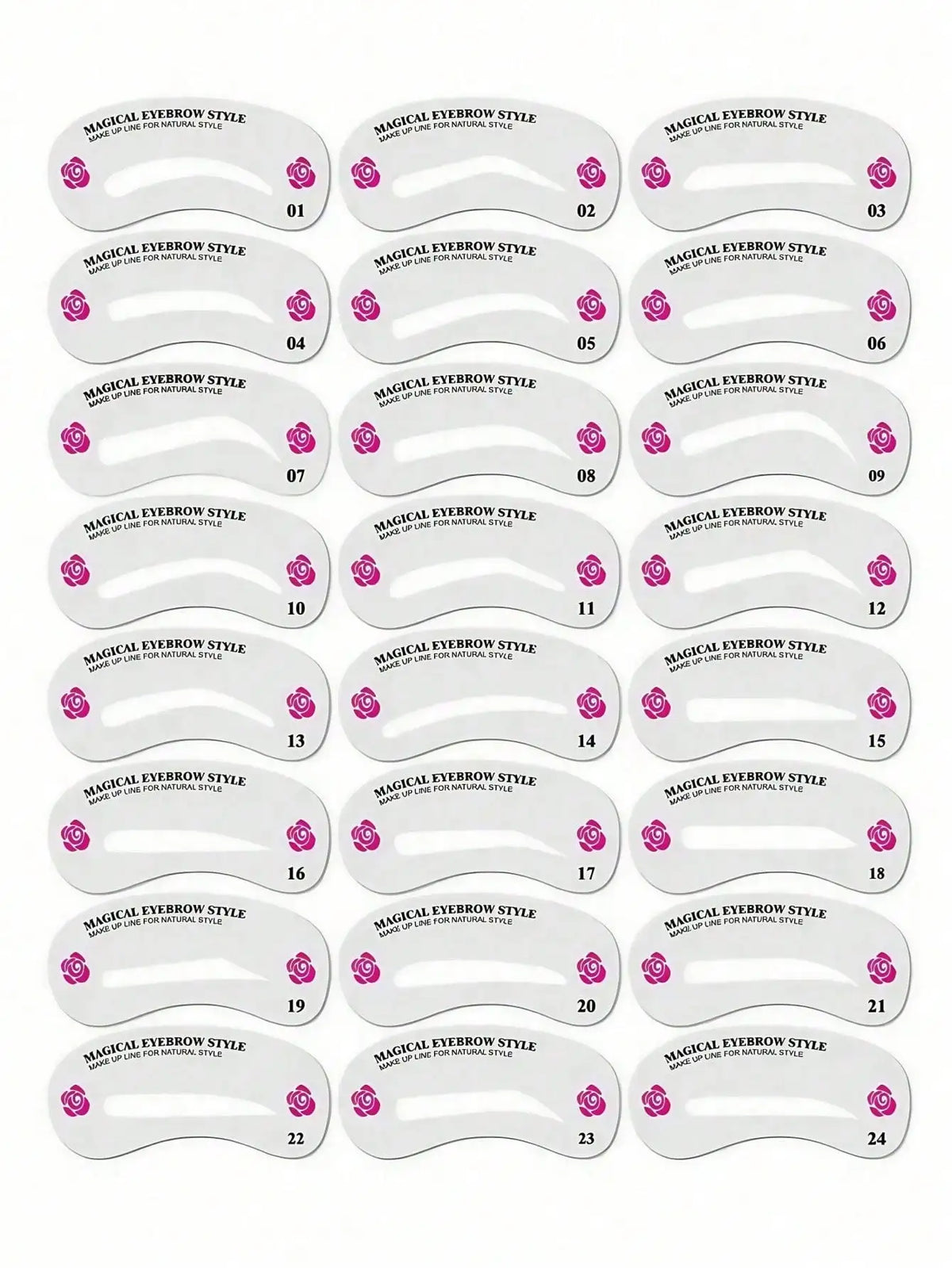 Precision Eyebrow Shaping Stencils For Professional Makeup Grooming Tools