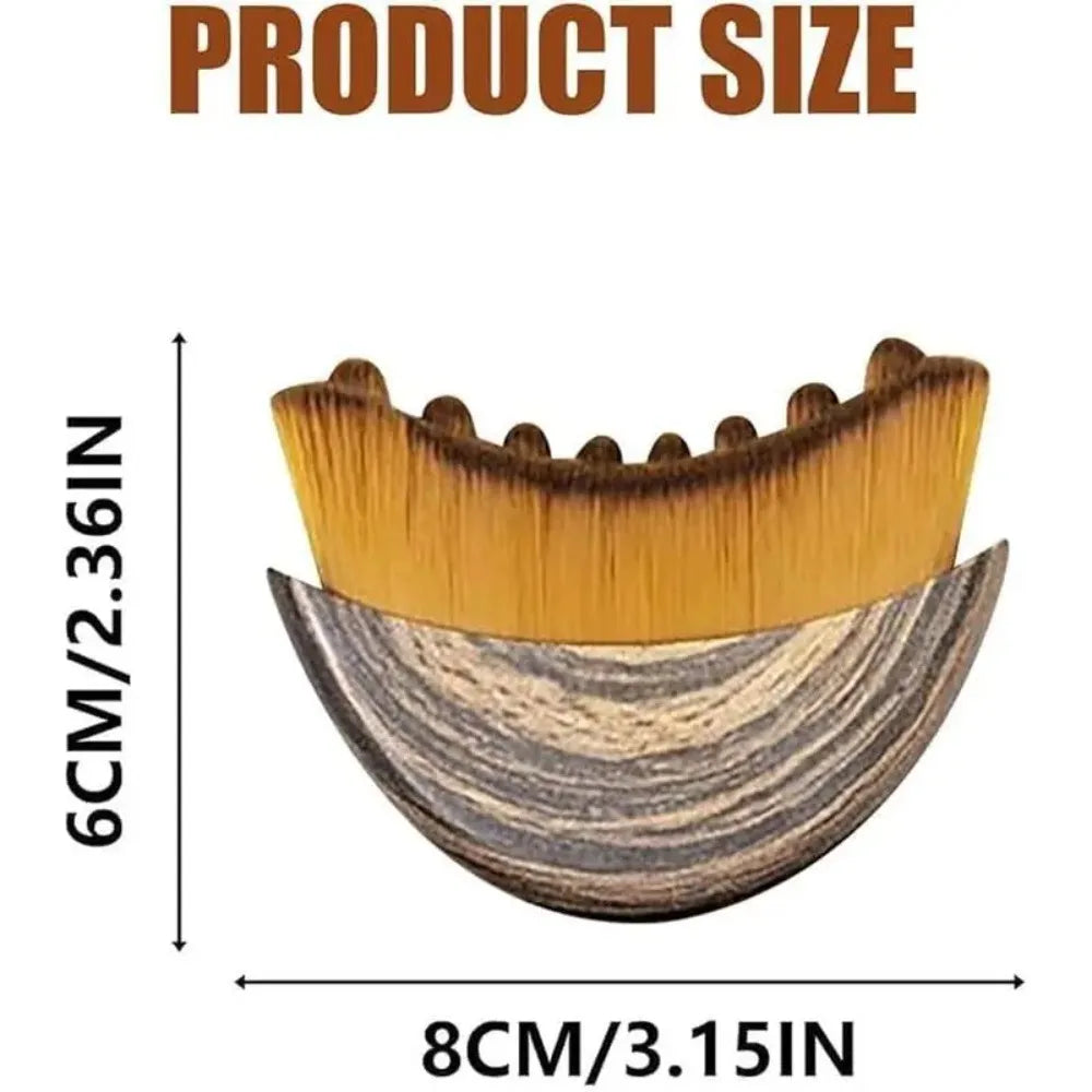 Natural Wood Lymphatic Face Brush For Gentle Facial Drainage Care