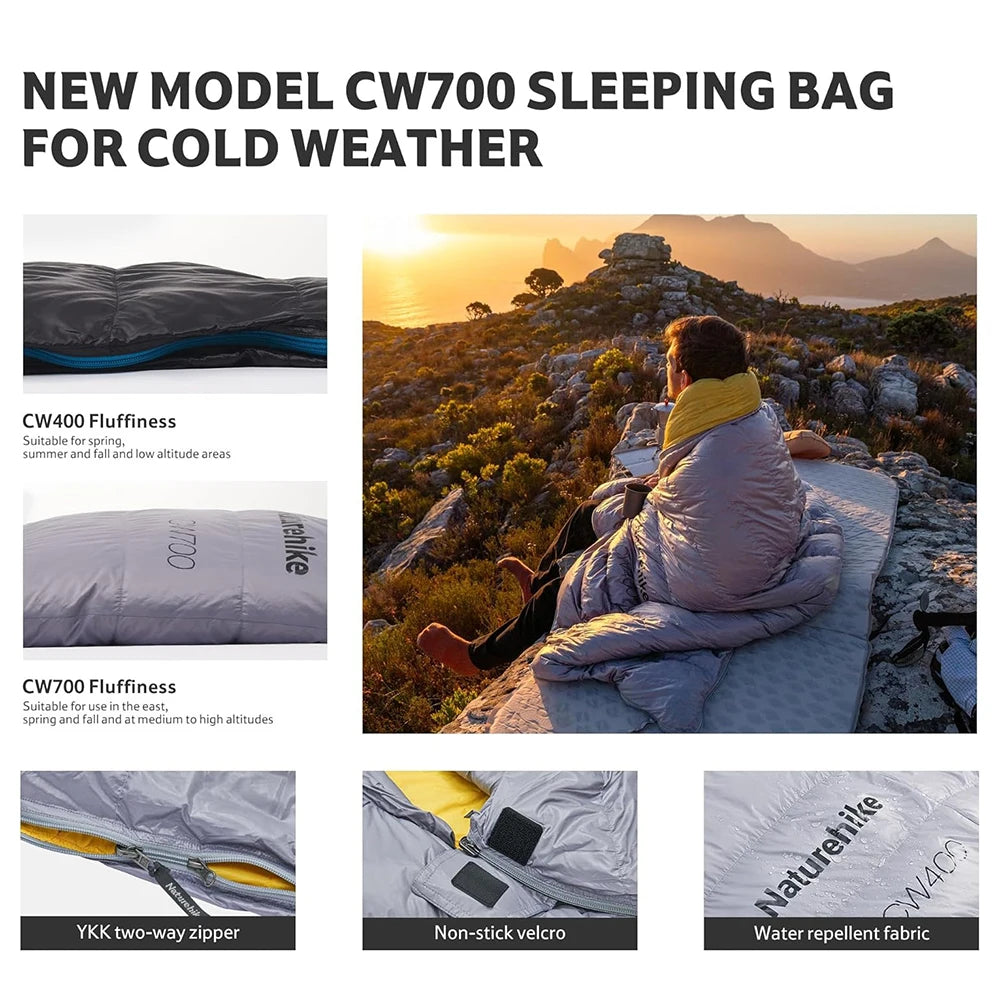 Naturehike Duck Down Winter Sleeping Bag For Camping And Hiking