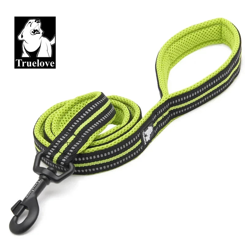 Truelove Reflective Padded Nylon Mesh Pet Leash For Dogs