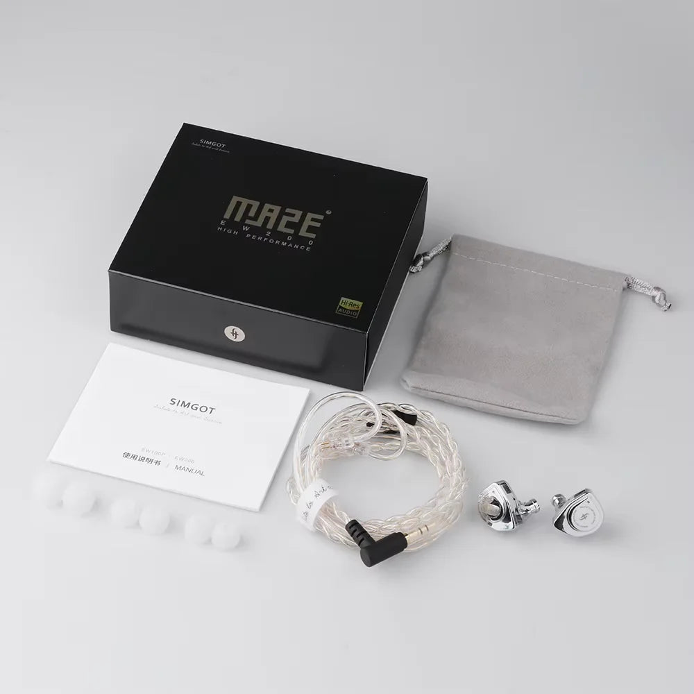 SIMGOT EW200 10mm Dynamic Driver Hi-Fi Earphones Premium Sound
