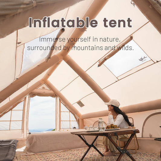 Pakicetus Luxury Inflatable Camping Tent With Skylight And Air Pump