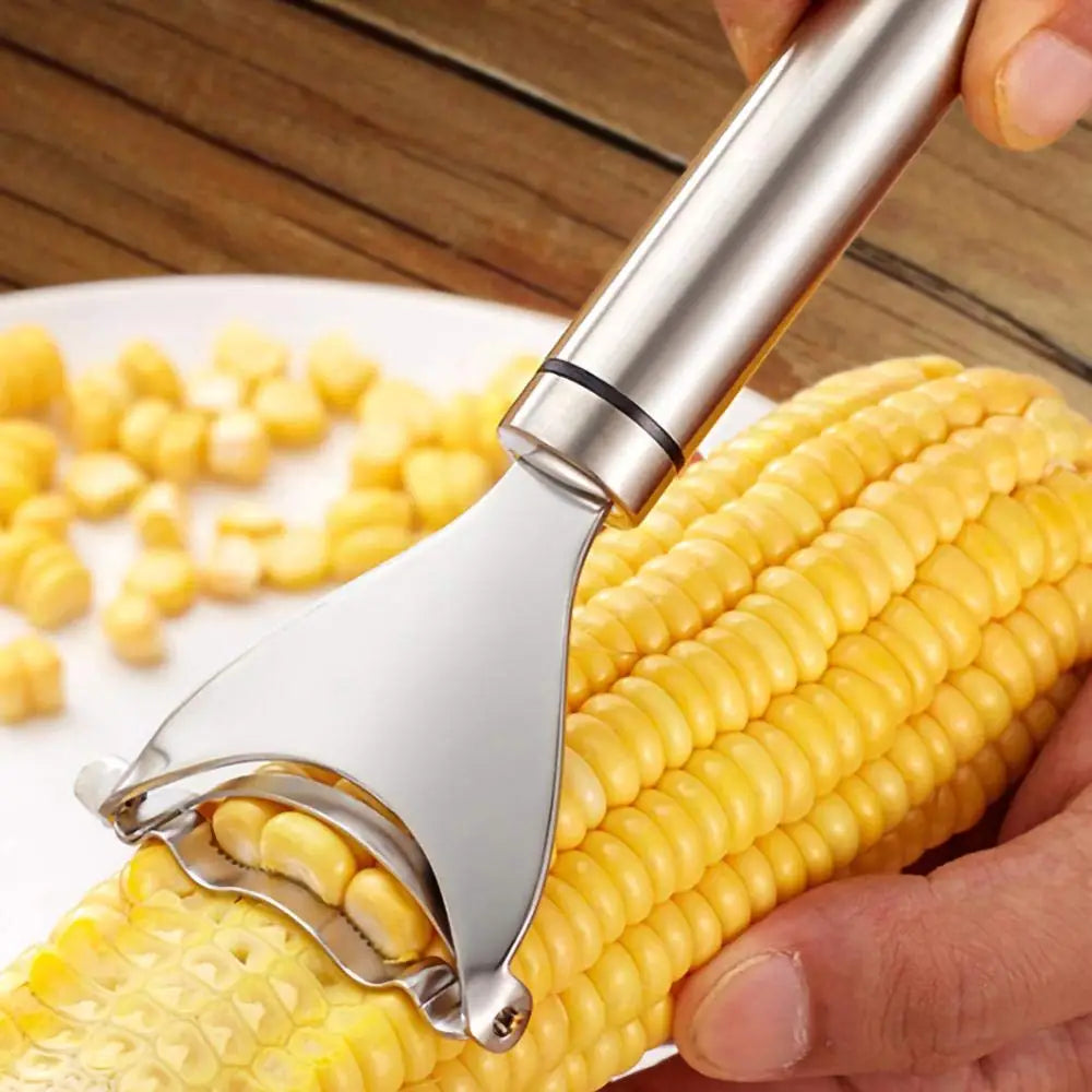Stainless Steel Corn Peeler Y Shaped Kernel Remover Kitchen