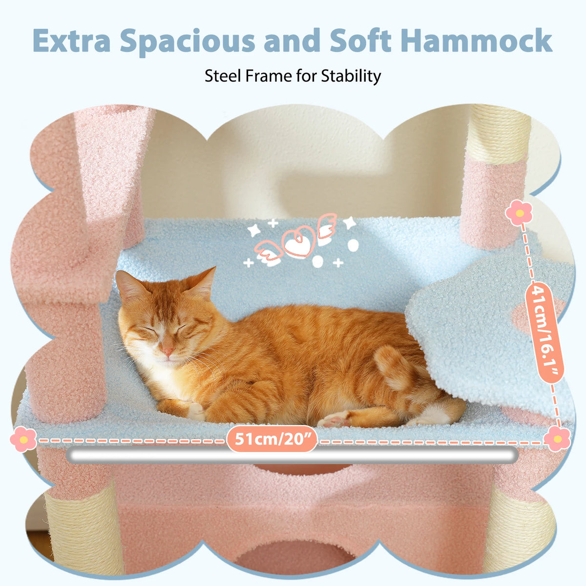 PETEPELA Five Tier Cat Tree Tower With Sisal Scratching Posts