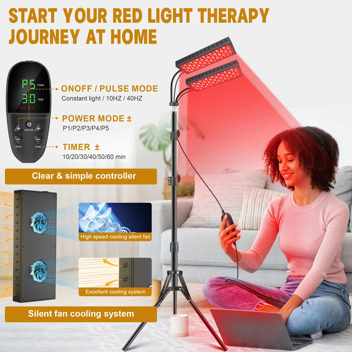Astarexin Red Light Therapy Panel For Facial And Body Skincare