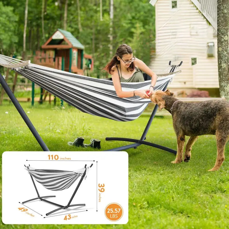 Gyroor Adjustable Stand Hammock For Outdoor Relaxation