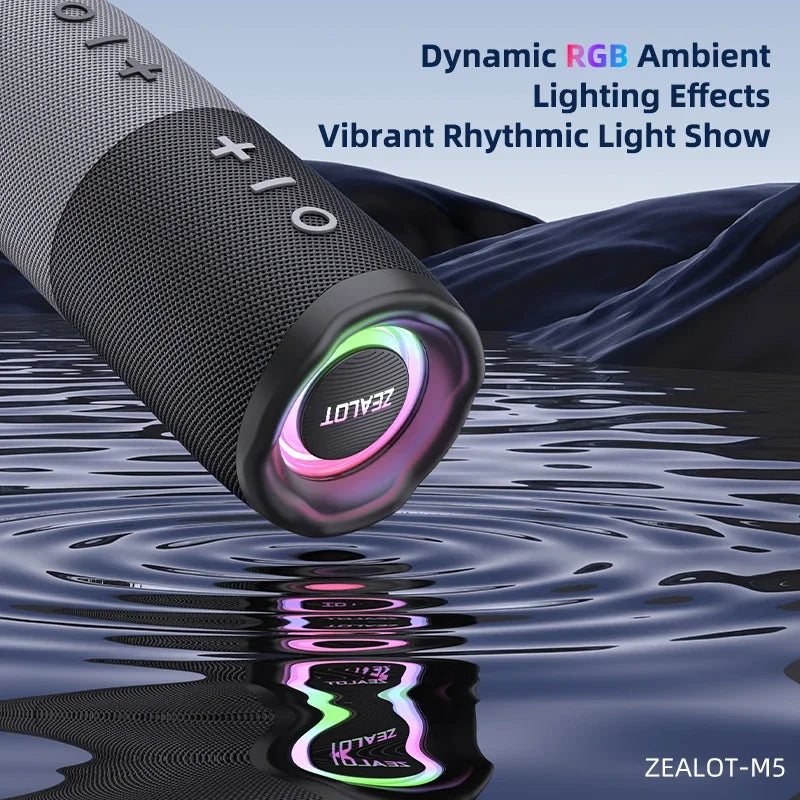 Zealot M5 Magnetic Bluetooth Speaker With Power Bank RGB