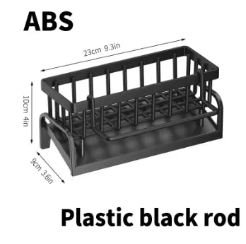Double Layer Carbon Steel Kitchen Cutlery Draining Rack