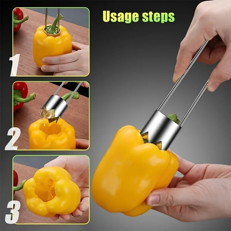 Premium Stainless Steel Kitchen Fruit Vegetable Corer